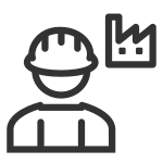 Factory Worker SVG Icon
